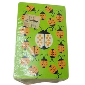Vintage Deck of Lady Bug Playing Cards Still Wrapped in Plastic $5 If Combined